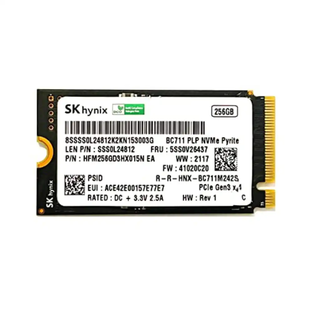 مشخصات و خرید حافظه ssd nvme اینترنال مدل skhynix 256gb سایز 2240 gen4 new