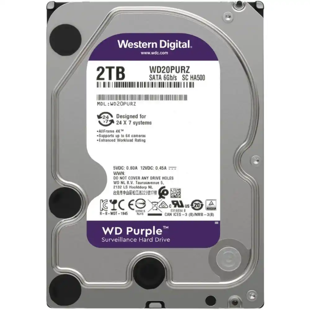 هارد اینترنال وسترن دیجیتال WD10PURZ بنفش 2 ترابایت