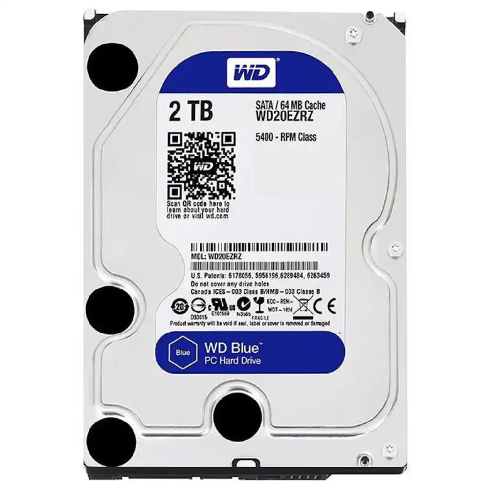 هارد اینترنال وسترن دیجیتال آبی مدل WD20EZRZ ظرفیت 2 ترابایت