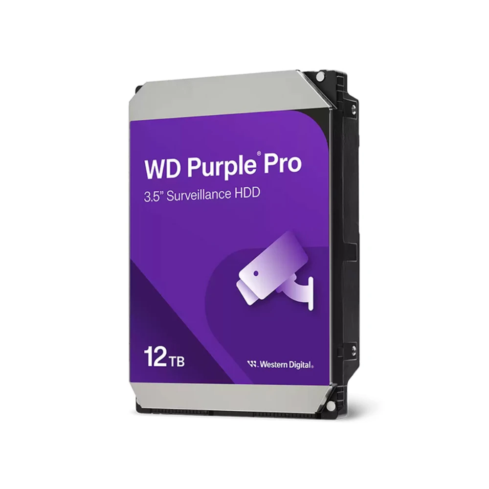 هارد اینترنال وسترن دیجیتال ظرفیت 12 ترابایت بنفش مدل WD PURPLE 12 TB HDD