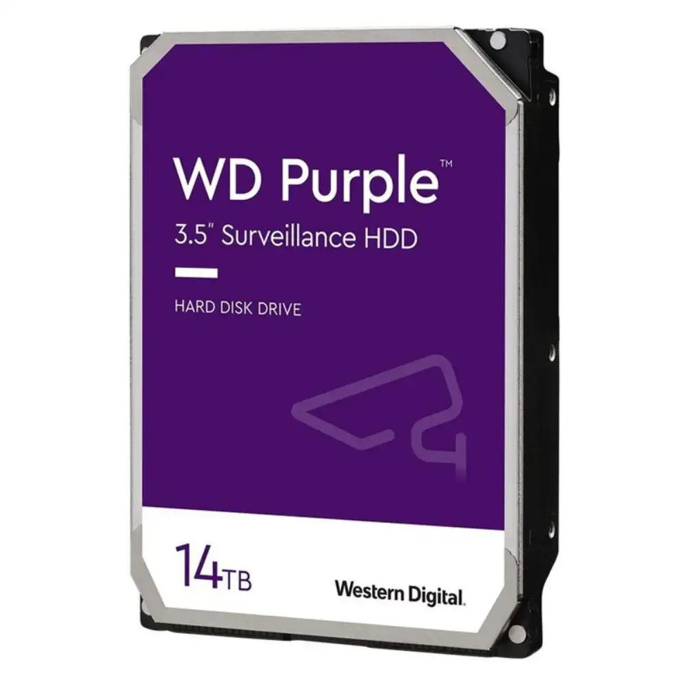 هارد اینترنال وسترن دیجیتال ظرفیت 14 ترابایت بنفش مدل WD PURPLE 14 TB HDD