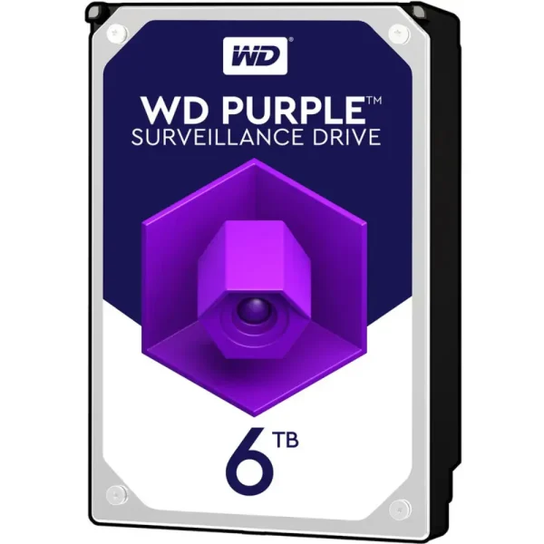هارد اینترنال وسترن دیجیتال ظرفیت 6 ترابایت بنفش مدل WD PURPLE 6 TB HDD