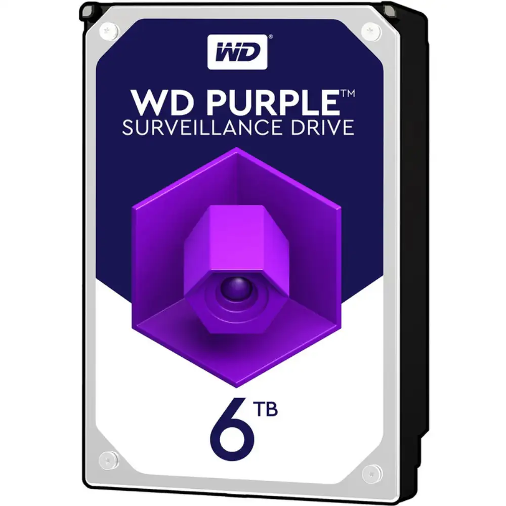 هارد اینترنال وسترن دیجیتال ظرفیت 6 ترابایت بنفش مدل WD PURPLE 6 TB HDD