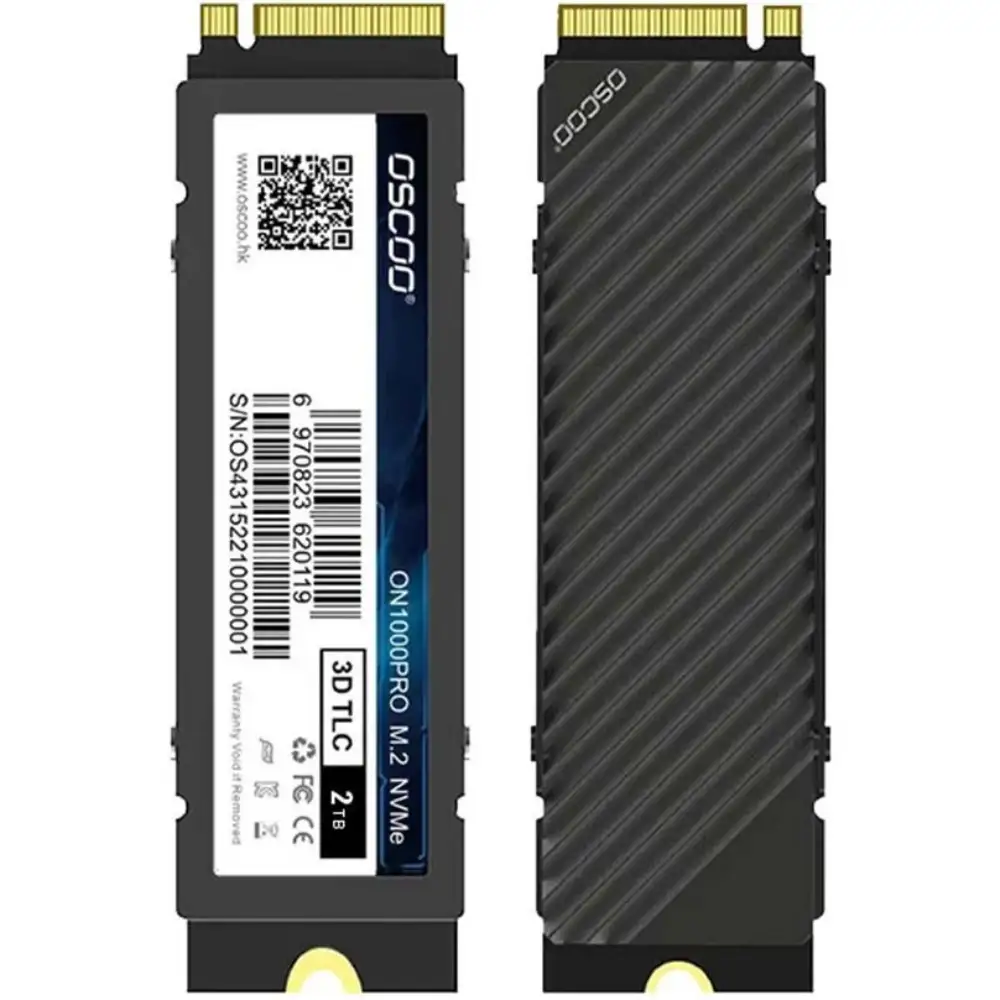 حافظه SSD اینترنال M.2 NVMe Heatsink اسکو مدل OSCOO ON1000 Pro ظرفیت 2 ترابایت