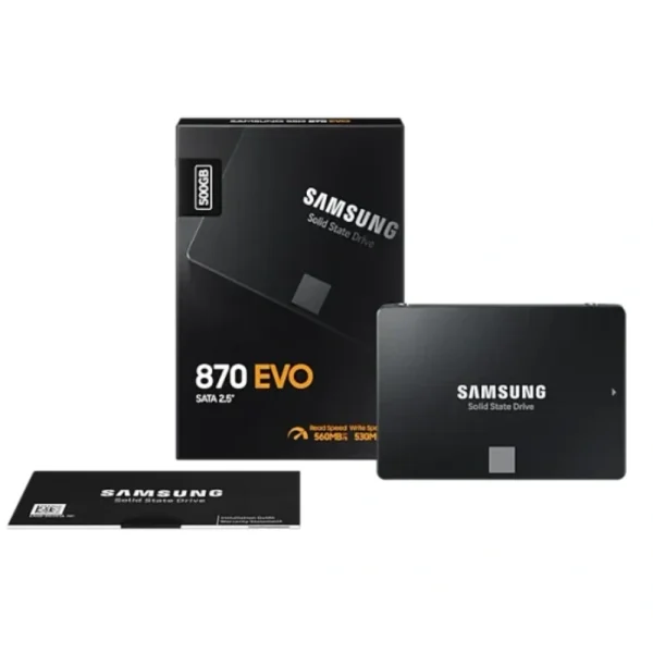 حافظه SSD اینترنال سامسونگ مدل EVO 870 ظرفیت 500 گیگابایت