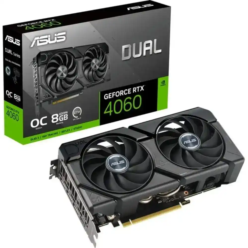 مشخصات و خرید کارت گرافیک ایسوس مدل nvidia 4060 duall oc