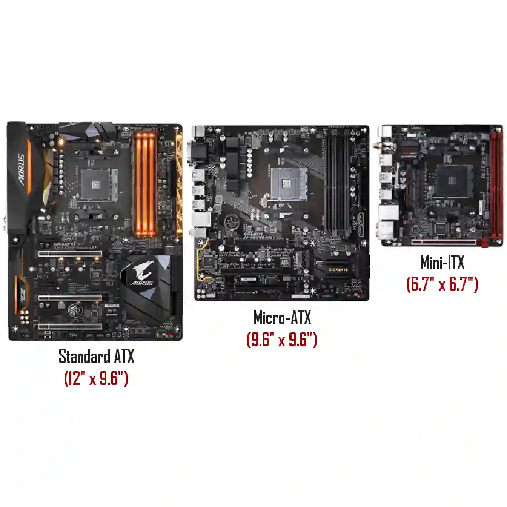 تفاوت مادربرد ATX Micro ATX و Mini ITX | کدام مناسب تر است؟