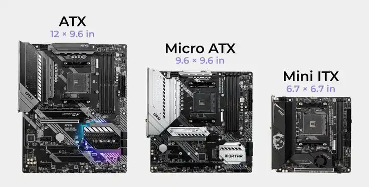 سه نوع فرم فاکتور مادربرد پرطرفدار
