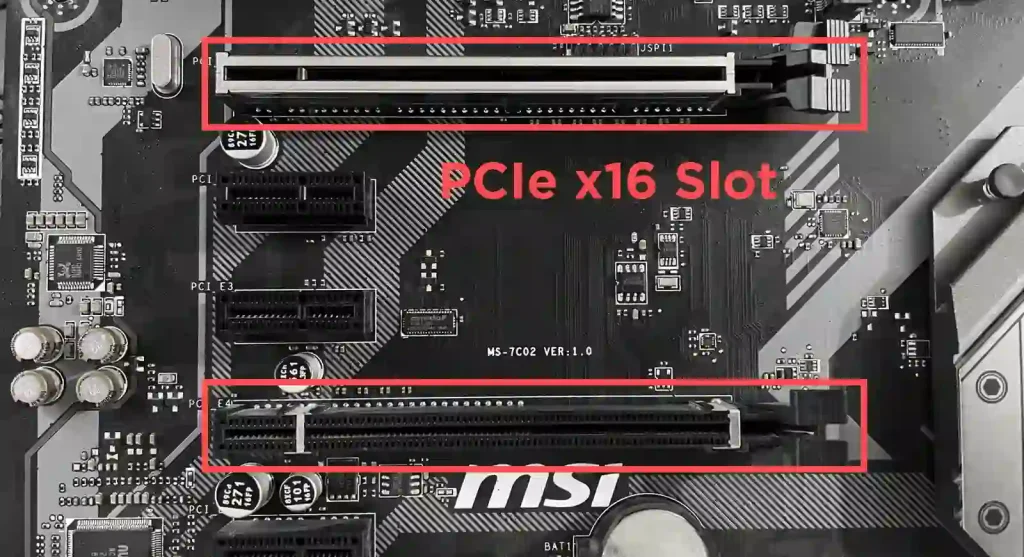 کاربردهای اسلات PCIe slots