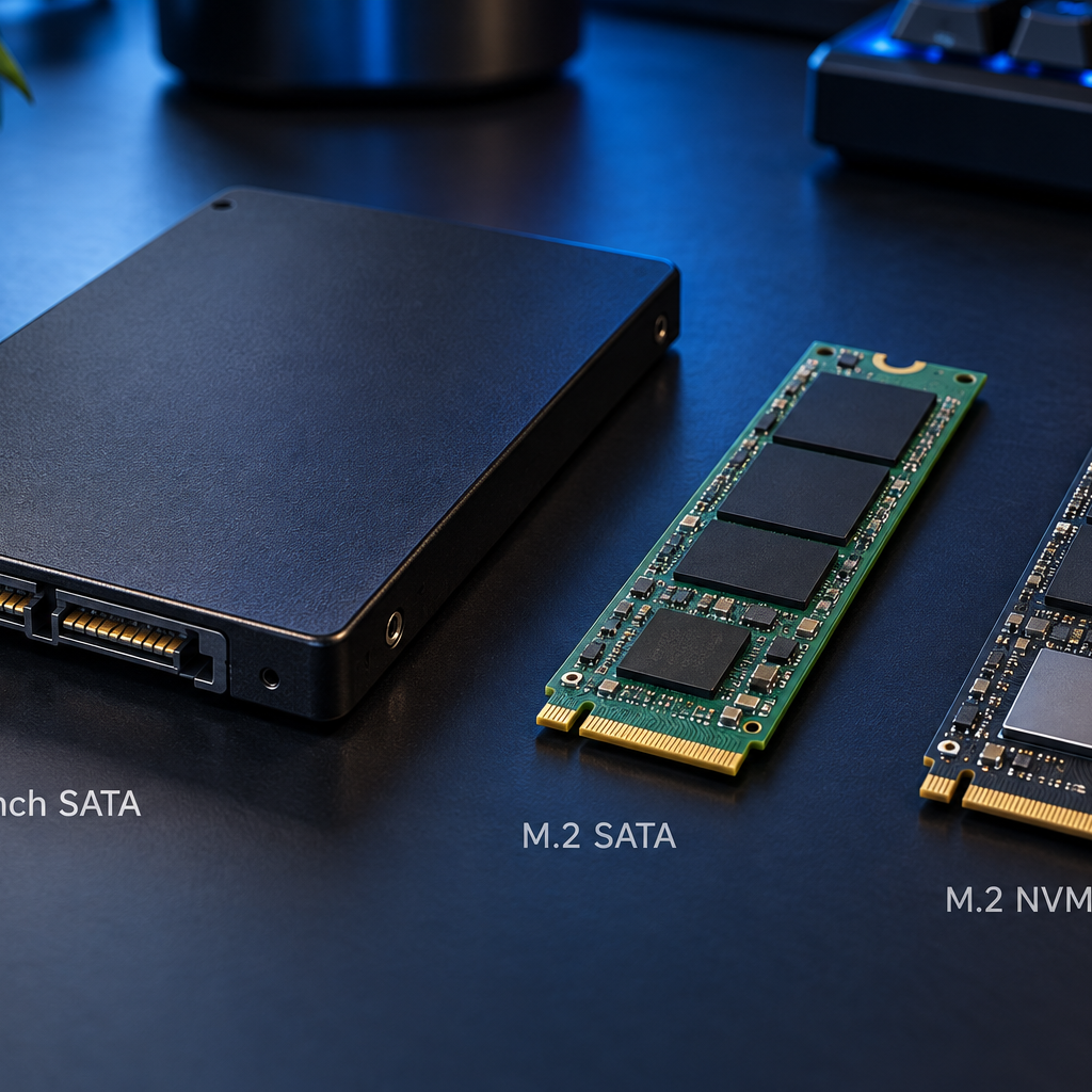 مقایسه هارد SSD ساتا ۲.۵ اینچی با SSDهای M.2 SATA و M.2 NVMe
